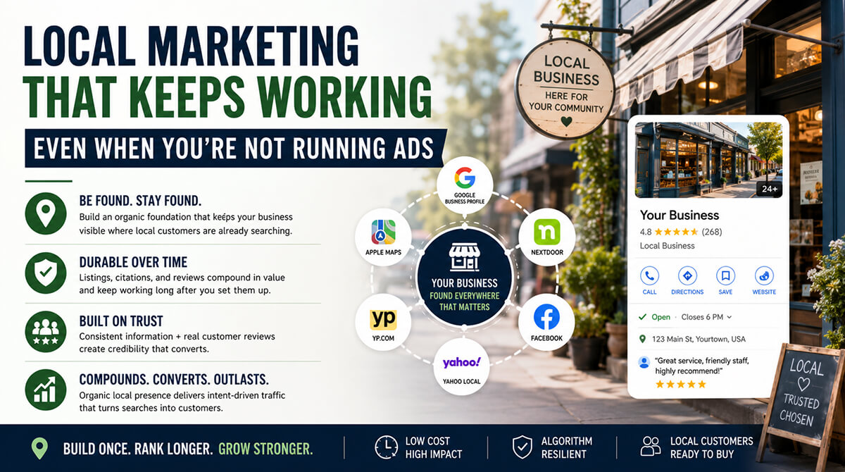 Local Marketing That Keeps Working Even When You’re Not Running Ads